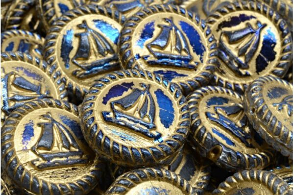 Boat Medallion 20x20mm - Image 1