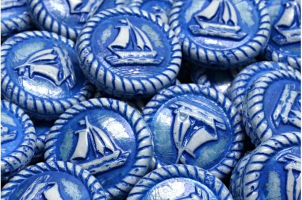 Boat Medallion 20x20mm - Image 1