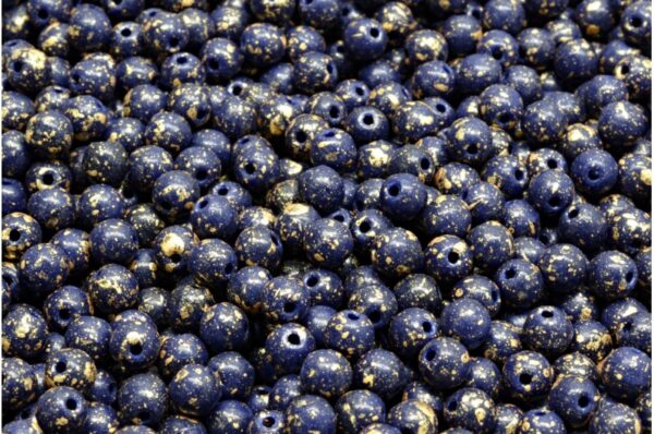 Round Druck Beads 4mm - Image 1