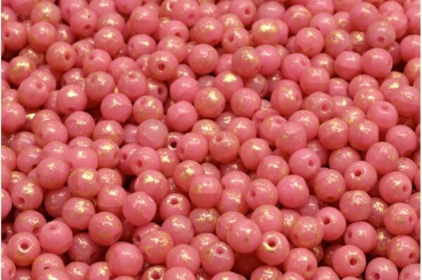Round Druck Beads 4mm - Image 1