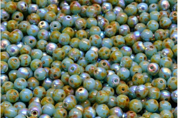 Round Druck Beads 4mm - Image 1