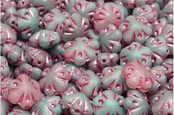 Folklore Flower Beads 11x11mm - Image 1