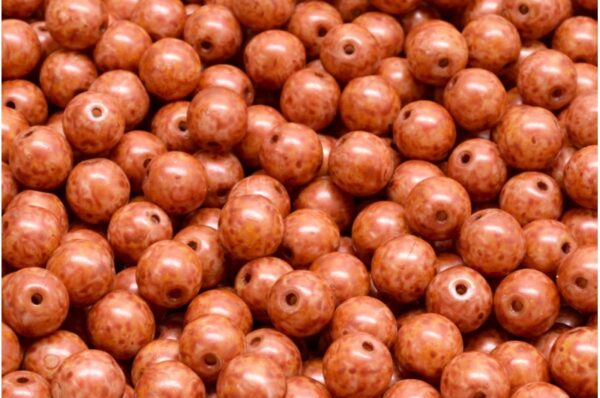 Round Druck Beads 6mm - Image 1