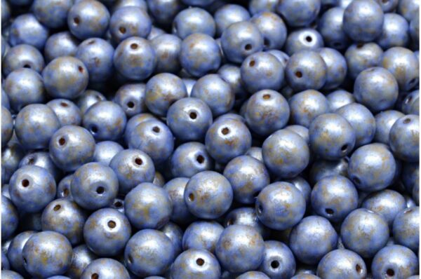 Round Druck Beads 6mm - Image 1