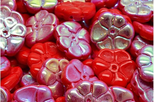 Primrose flower beads 15x15mm - Image 1