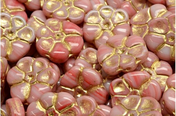 Primrose flower beads 15x15mm - Image 1