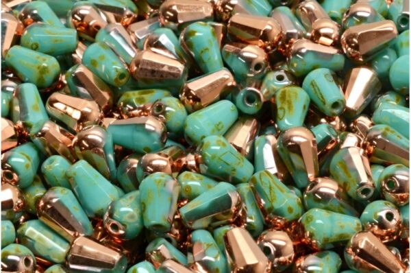 Firepolished Drop Beads 8x6mm - Image 1