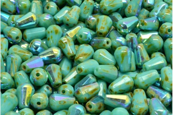 Firepolished Drop Beads 8x6mm - Image 1