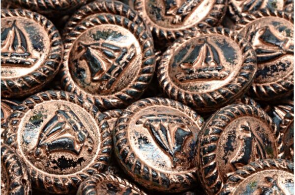 Boat Medallion 20x20mm - Image 1