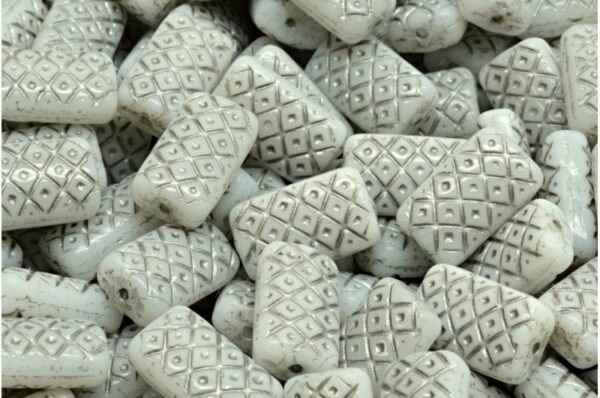 Grid Cushion Beads 13x07mm - Image 1