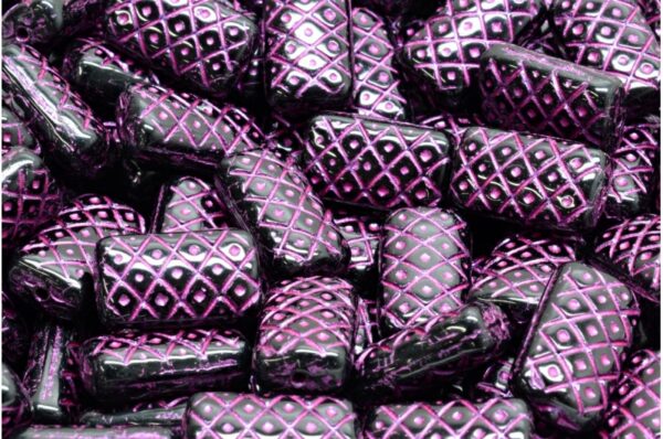 Grid Cushion Beads 13x07mm - Image 1