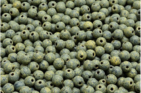 Round Druck Beads 4mm - Image 1