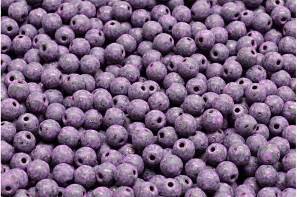 Round Druck Beads 4mm - Image 1