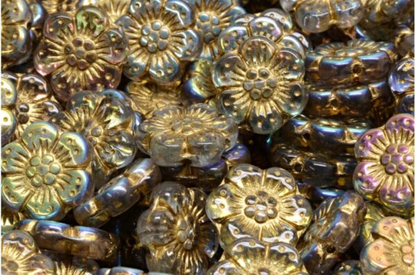 Boho Flower Beads 14x14mm - Image 1
