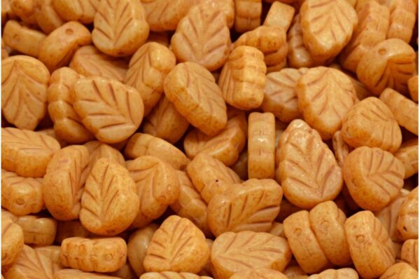 Mint Leaf Beads 10x8mm - Image 1