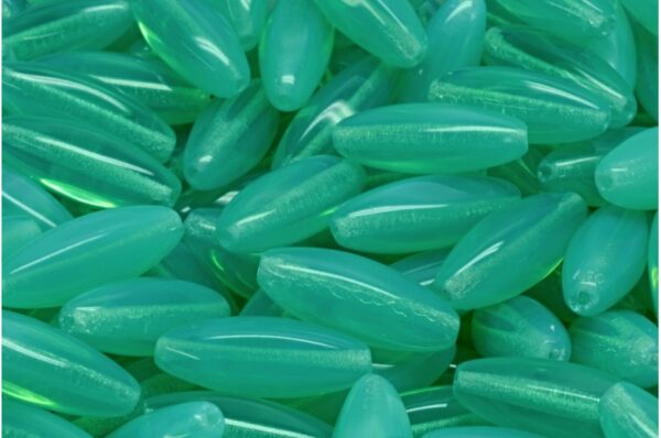 Peeled Olive beads 19x7mm - Image 1