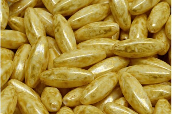 Peeled Olive beads 19x7mm - Image 1