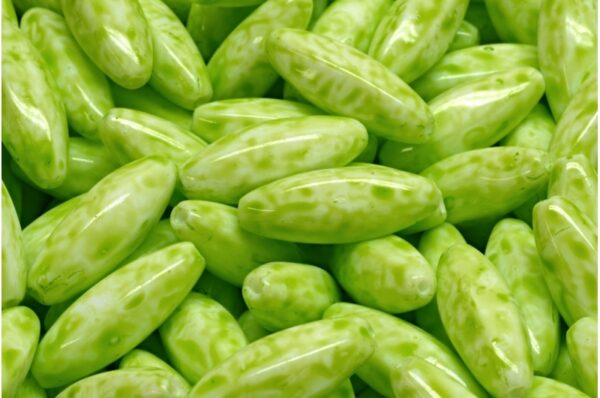 Peeled Olive beads 19x7mm - Image 1