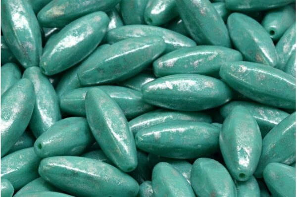 Peeled Olive beads 19x7mm - Image 1