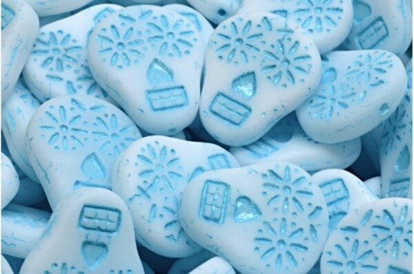 Sugar Skull Beads 20x16mm - Image 1