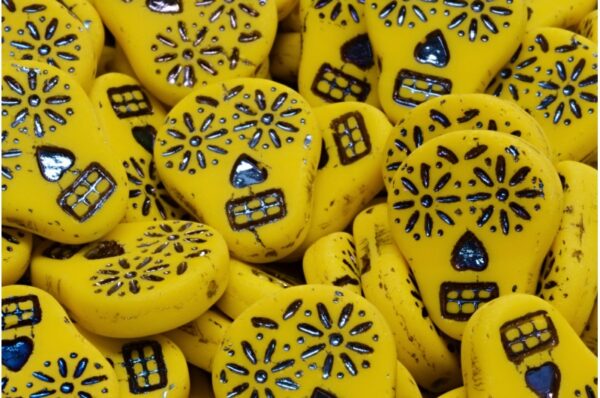 Sugar Skull Beads 20x16mm - Image 1