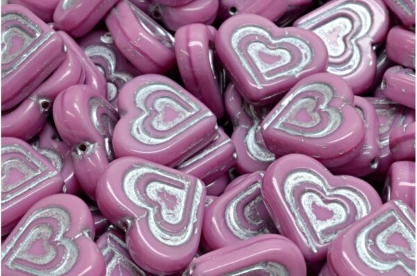 Heart In Heart Beads 14x16mm - Image 1