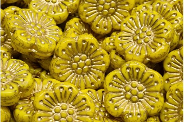 Boho Flower Beads 18x18mm - Image 1