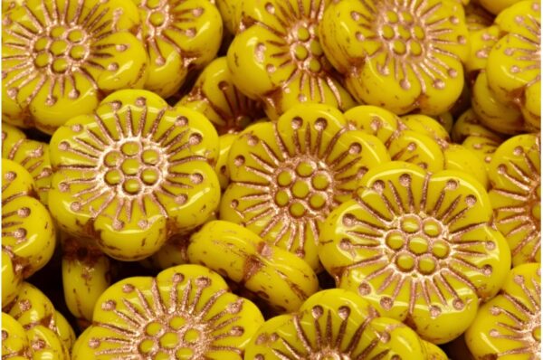 Boho Flower Beads 18x18mm - Image 1