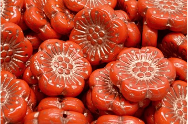 Boho Flower Beads 18x18mm - Image 1