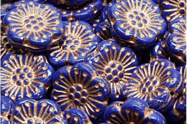 Boho Flower Beads 18x18mm - Image 1