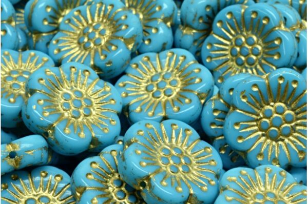 Boho Flower Beads 18x18mm - Image 1