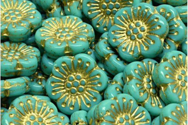 Boho Flower Beads 18x18mm - Image 1