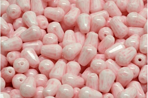 Firepolished Drop Beads 8x6mm - Image 1