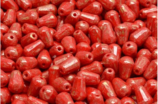 Firepolished Drop Beads 8x6mm - Image 1