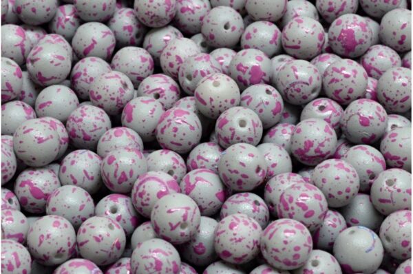 Round Druck Beads 6mm - Image 1