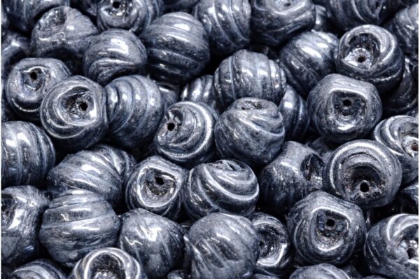 Grooved Mushroom Button Beads 9x8mm - Image 1