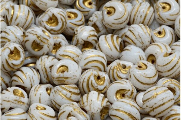 Grooved Mushroom Button Beads 9x8mm - Image 1