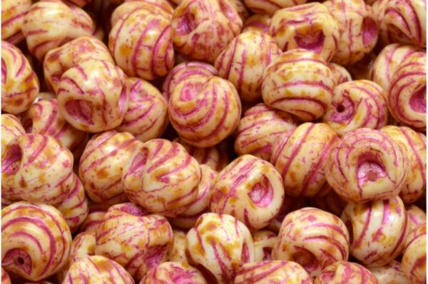 Grooved Mushroom Button Beads 9x8mm - Image 1