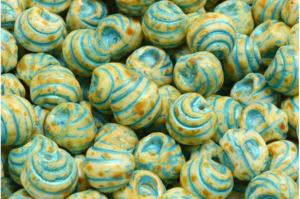 Grooved Mushroom Button Beads 9x8mm - Image 1