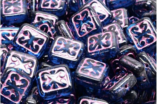 Ornamental Cushion Beads 11x12mm - Image 1