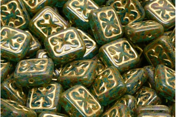 Ornamental Cushion Beads 11x12mm - Image 1