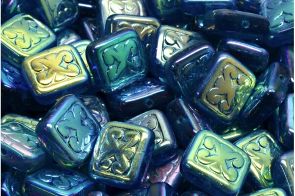 Ornamental Cushion Beads 11x12mm - Image 1