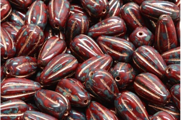 Drop Melon Beads 13x8mm - Image 1