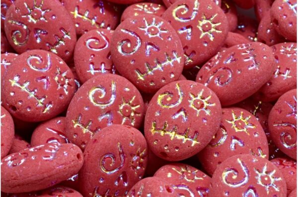 Woodoo Funny Face Beads 16x13mm - Image 1