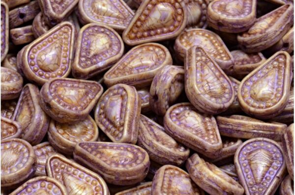 Filigree Tear Drop Beads 14x10mm - Image 1