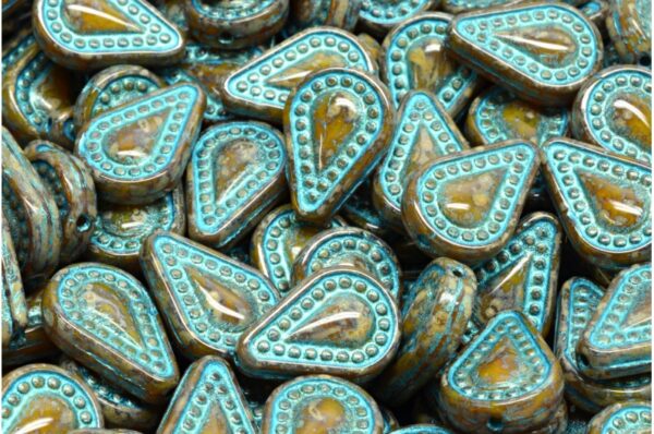 Filigree Tear Drop Beads 14x10mm - Image 1