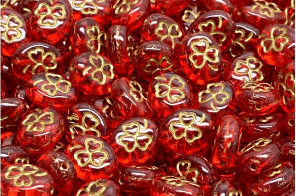 Shamrock Oval Beads 10x8mm - Image 1