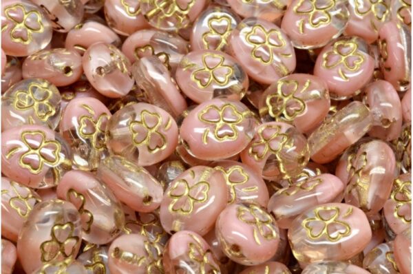 Shamrock Oval Beads 10x8mm - Image 1