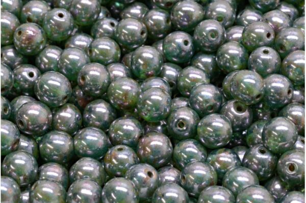 Round Druck Beads 6mm - Image 1