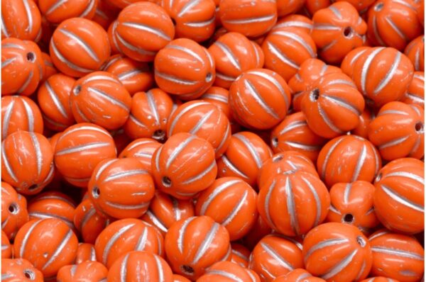 Melon Beads 8x8mm - Image 1